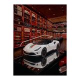 OYUNCAKSAHİLİ Ferrari İtalia 458 Tarzı 296 GTB Diecast 1.43 Mini Koleksiyon 10.5cm Çekbırak Metal Araba Kapıları Açılır