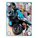 OYUNCAKSAHİLİ Honda Cbr Rr Tarzı Yarış Motoru Oyuncak Motorsiklet 13cm Metal Plst Model Çekbırak Oyuncak Koleksiyon Motosiklet Mavi