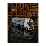 OYUNCAKSAHİLİ Mercedes Actros Scania Tır Metal Diecast 31 cm Konteyner Taşıyıcı Demir Koleksiyon Model Işık Ses Far Efektli Yedek Lastik