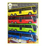 OYUNCAKSAHİLİ METAL YOLCU OTOBÜSÜ KIRILMAZ 1 ADET DIECAST KOLEKSİYON MODEL OTOBÜS ÇEKBIRAK 15.5CM KARIŞIK RENK