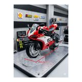 OYUNCAKSAHİLİ Motor Kawasaki 2R Motorsiklet Tarz Metal Işık ses Efektli Koleksiyon Model Oyuncak Motosiklet