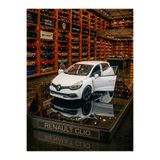OYUNCAKSAHİLİ Renault Clio Diecast Metal 11.5cm Araba Kapılar Açılır 1.36 Çekbırak Motorlu Beyaz Reno Clıo Koleksiyon Model Metalic Beyaz