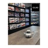 OYUNCAKSAHİLİ Renault Clio Diecast Metal Araba Kapılar Açılır 1.36 Çekbırak Motorlu Beyaz Reno Clıo Koleksiyon Model