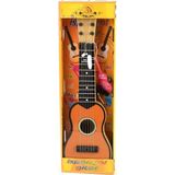 Oyuncaktoys Kahverengi Renkli Ahşap Görünümlü Plastik Oyuncak Gitar 50 cm