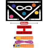 Oyuncakzade 90X60CM Antrenman Halısı + Sayaçlı Atlama Ipi / Antreanman Seti / Top Hakimiyeti Bilek Güçlendirme