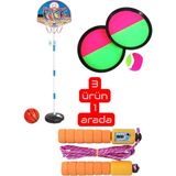 Oyuncakzade Ayarlanabilir Basketbol Potası 120 cm + Attut + Atlama Ipi Spor Eğlence Seti
