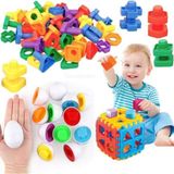 Oyuncakzade Bul Tak Yumurta Eşleme Oyunu + Geometrik Somun Vida Çevirme+ Bultak Puzzle Eğitici Zeka Geliştirici