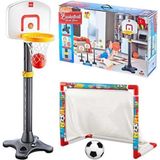 OyuncakZade Dev Basketbol Potası Ayarlanabilir + Oyuncak Futbol Kalesi Erkek Çocuk Oyuncakları