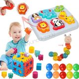 Oyuncakzade Duyu Oyuncakları Sevimli Hayvanlar Bultak Esnek Tırtıl Bul Tak Puzzle Havuz Topu Pop Tube Hediye