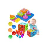 OyuncakZade Geometrik Şekiller Bulmaca + Bul Tak Puzzle Eğitici Zeka Geliştirici Set Top Hediyelidir