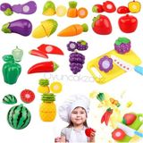 Oyuncakzade Oyuncak Sebze Meyve Kesme Oyunu 24 Parça Set Evcilik Oyuncakları Kız & Erkek Çocuk Oyuncakları