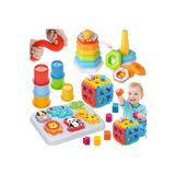 OyuncakZade Sevimli Hayvanlar Bultak + Çıngıraklı Halka Bulmaca + Bul Tak Puzzle + Bardak Kule + Pop Tube Hediye