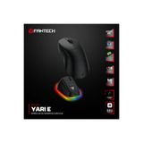 OYUNCU BAYKUŞ FANTECH YARI E - Şarj Docklu Kablosuz RGB Ergo Oyuncu Mouse (2.4G/BT/TC), PAW3311, 12K DPI, 58g