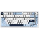 Oyuncu Klavye Ajazz AK820 Max Plus Daydream Switch 3 Modlu Mekanik Oyun KLAVYESI-8000 Mah Batarya Rgb-Hot Swap (AK820 Max Plus - Mavi Beyaz - Daydream)