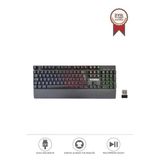 Oyuncu Klavyesi Rgb Işıklı Mekanik Şarjlı Kablosuz Klavye TK10 Siyah