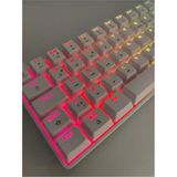 Oyuncu Klavyesi T60 Kırmızı Switch Rgb Klavye Kablolu Gaming Oyuncu Klavyesi - Beyaz