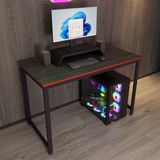 Oyuncu Masası - Bilgisayar Masası - Gamer Masası - Gaming Masa 60X120 cm - Siyah Kırmızı