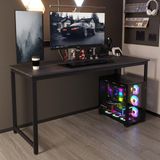 Oyuncu Masası - Bilgisayar Masası - Gamer Masası - Gaming Masa 60X160 cm - Siyah Siyah