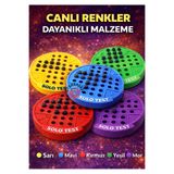 OYUNKAFASI 2 Adet Renkli Solo Test Zeka Oyunu / Plastik Peg Puzzle Strateji Oyunu Tek Kişilik