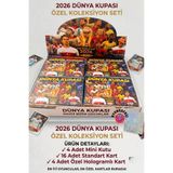 OYUNKAFASI 2026 Dünya Kupası Haydi Bizim Çocuklar Futbol Maç Kartı Ekonomik Set - 4 Mini Kutu (16 Kart + 4 Özel Hologramlı)