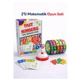 OYUNKAFASI 2’li Matematik Oyun Seti – Fast Numbers + Matematik Küpü Eğitici Zeka Geliştirici Çocuk Oyunu