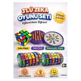 OYUNKAFASI 3’lü Zeka Oyunu Seti Solo Test Matematik Küpü Rubik Küp Eğitici Oyuncak Çocuk Zeka Geliştirici Set