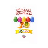 OYUNKAFASI 5 Adet Suda Büyüyen Dinazor Yumurtası Oyuncak –3 cm Çatlayan Sürpriz Dinazor Yumurta