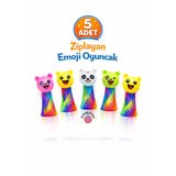 OYUNKAFASI 5 Adet Zıplayan Emoji Oyuncak Parmakla Kullanılan ZıpZıp Oyuncak Eğlenceli Çocuk Oyuncağı