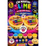 OYUNKAFASI Çin Mantısı Slime 2'li Set | Işıltılı Esnek Slime Oyuncağı | 6 Farklı Renk | Çocuk Duyu Gelişim Oyunu | Karışık Renk Gönderim