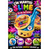 OYUNKAFASI Çin Mantısı Slime 6 Farklı Renk Karışık Gönderim | Işıltılı Esnek Slime Oyuncağı | Çocuk Duyu Gelişim Oyuncağı | 1 Adet