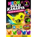 OYUNKAFASI Neon Sulu Kanarya Kuş Düdüğü – Su ile Ses Çıkaran Üflemeli Oyuncak 1 Adet Karışık Renk