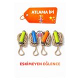 OYUNKAFASI Renkli Atlama İpi 1 Adet – Çocuklar İçin Eğlenceli Spor Oyuncağı Karne Hediyesi Doğum Günü Hediyesi