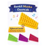 OYUNKAFASI Renkli Mızıka Oyuncak 1 Adet| Çocuklar İçin Müzik Aleti |Eğitici Nefes ve Dikkat Geliştirici Oyuncak