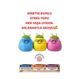 OYUNKAFASI Renkli Stres Topu Oyuncak –1 Adet Kinetik Kum-Yumuşak Squishy Dokunsal Sıkma Oyuncağı