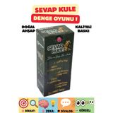 OYUNKAFASI SEVAP KULE - İLİM VE DENGE OYUNU ( KALİTELİ AHŞAP VE BASKILI )