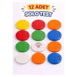 OYUNKAFASI Solo Test 12’li Renkli Set | Eğitici Akıl Oyunu ve Dikkat Geliştirme