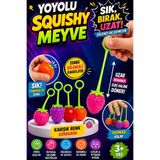 OYUNKAFASI Squishy Yoyolu Meyve Stres Oyuncağı Sık Bırak Uzayan Elastik Oyuncak Karışık Renk