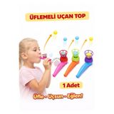 OYUNKAFASI Üflemeli Top 1 Adet Uçan Top Oyuncaği Nefes Egzersizi- Karne Hediyesi