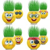 Oyunsal 2 Adet Çim Adam Lisanslı Eğlenceli Sevimli Ürün Emojili Çimoji Oyuncaklar