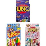 Oyunsal Brawlstars Uno + Labubu Uno + Stitch Uno Oyun Kartları 3'lü Set