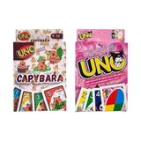 Oyunsal Capybara Uno ve Kuromi Uno Oyun Kartları 2'li Set - Çok Renkli