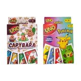 Oyunsal Capybara Uno ve Pokemon Uno Oyun Kartları 2'li Set - Çok Renkli