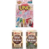 Oyunsal Labubu Uno + Anlat Bakalım Seri 1 + Seri 2 Oyun Kartları - 3 Lü Set - Renkli