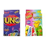 Oyunsal Lilo & Stitch Uno ve Pokemon Uno Oyun Kartları - Renkli