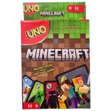 Oyunsal Minecraft Uno Oyun Kartı Strateji ve Parti Oyunu 7+ Yaş İçin Eğlenceli Aile Temalı Oyun - Kahverengi