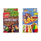 Oyunsal Minecraft Uno ve Brawl Stars Uno Oyun Kartları 2'li Set 7+ Yaş Eğlenceli Aile Oyunu - Çok Renkli