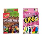 Oyunsal Minecraft Uno ve Kuromi Uno Oyun Kartları 2'li Set - Çok Renkli