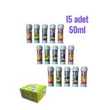 Oyunsal Üflemeli Baloncuklu Köpük Oyunu 50Ml Likit 15 Adet