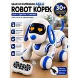 Oyunsal Uzaktan Kumandalı Akıllı Robot Köpek - Beyaz - Mavi