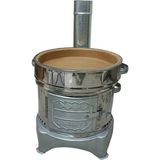 Öz 100 cm Izgara Enli Güveçli Mangal Sobası Saç Tavalı 15 kg Ağırlık ile Pratik Mutfak Çözümü